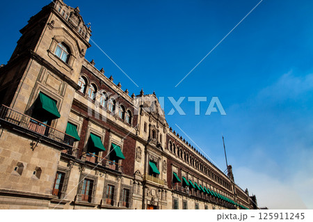 The National Palace of Mexico seat of the federal executive and the residence of the President located at the Constitution Square also called El Zocalo. The National Palace of Mexico seat of the federal executive and the residence of the President located at the Constitution Square also called El Zocalo. 125911245