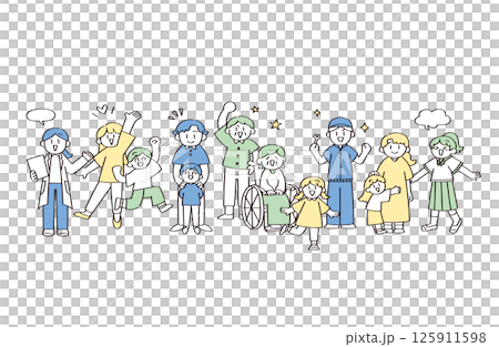 Illustration of various people 125911598