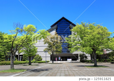 新緑の公園と山形美術館 125911825