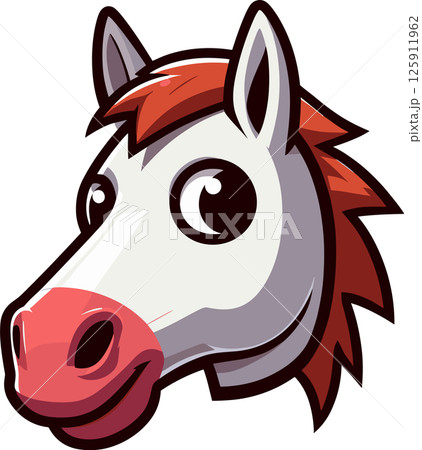 馬の顔のアイコン キーワードの言語 : 日本語 馬の顔のアイコン キーワードの言語 : 日本語 125911962