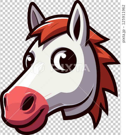 馬の顔のアイコン キーワードの言語 : 日本語 馬の顔のアイコン キーワードの言語 : 日本語 125911962