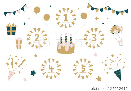 アニバーサリー素材セット アニバーサリー素材セット 125912412