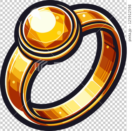 金戒指插圖 125912598