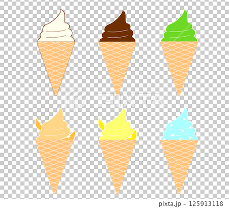 ソフトクリーム コーンセット ソフトクリーム コーンセット 125913118