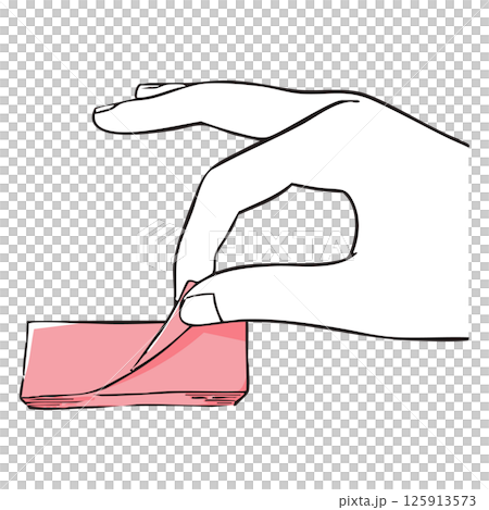 手書き_付箋_ベクター素材_04 手書き_付箋_ベクター素材_04 125913573