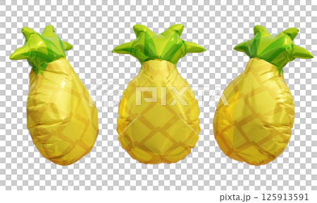 pineapple shape foil balloon 3D graphic pineapple shape foil balloon 3D graphic 125913591