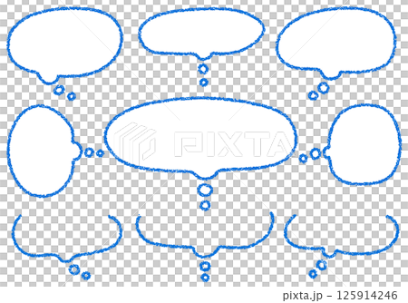 Crayon material hand-drawn balloon set 125914246