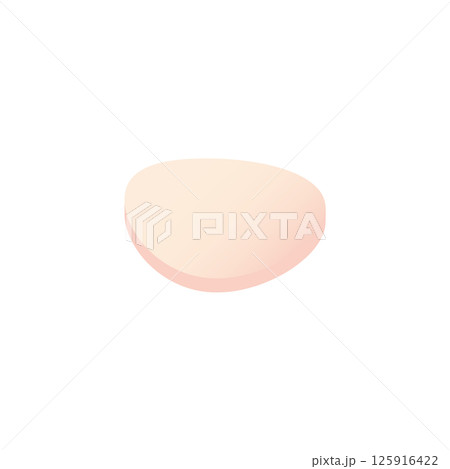 メイク用スポンジパフのベクターイラスト メイク用スポンジパフのベクターイラスト 125916422