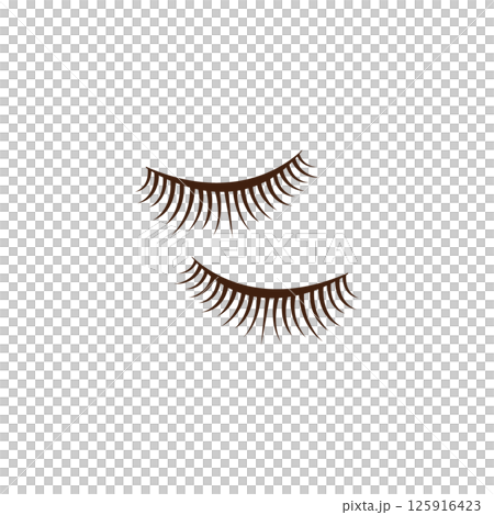 Eyelash extensions and false eyelashes vector illustrations Eyelash extensions and false eyelashes vector illustrations 125916423