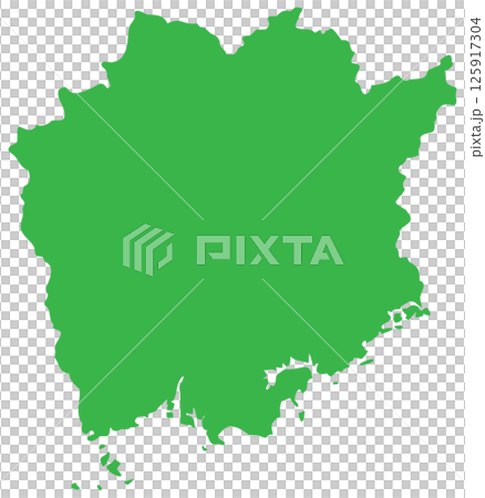 岡山県　地図 125917304