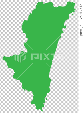 宮崎県　地図 125917312