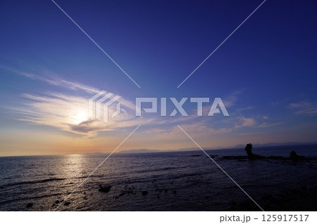 島原半島西海岸 両子岩 島原半島西海岸 両子岩 125917517