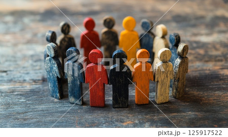 Group of multiethnic business professionals engaging in dynamic workplace leadership discussion 125917522