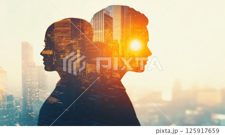 Dynamic Visualization of People United in a Network Showcasing Modern Team Collaboration 125917659