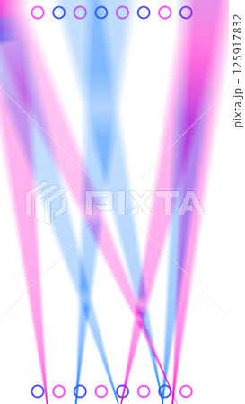 ライトが照らされた音楽ステージのような背景壁紙（背景透過） 125917832