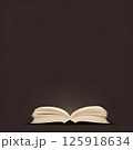 An opened book isolated on a gray background with copy space for your work. 125918634