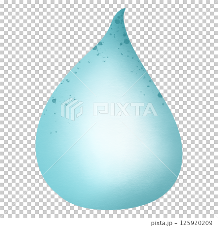 Water drop hand drawn transparency illustration 125920209