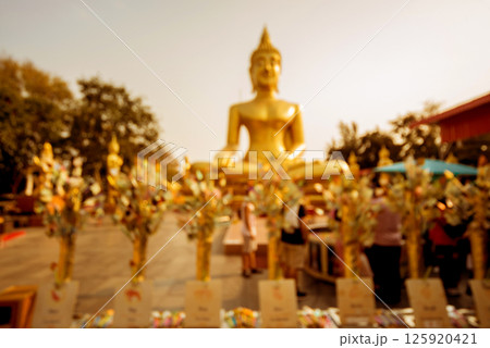Symbols of Buddhism. South-Eastern Asia. Details of buddhist temple in Thailand. Symbols of Buddhism. South-Eastern Asia. Details of buddhist temple in Thailand. 125920421