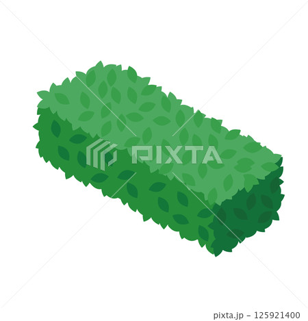 細長い四角い植え込みのイラスト 細長い四角い植え込みのイラスト 125921400