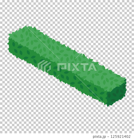 細長く連結できる植え込みのイラスト 125921402