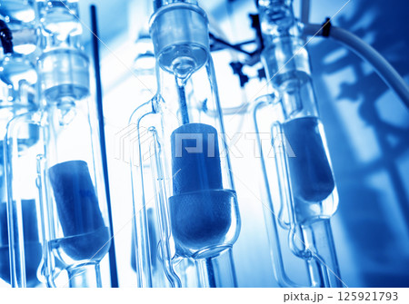 Natural oil quality control. In the industrial laboratory. Natural oil quality control. In the industrial laboratory. 125921793