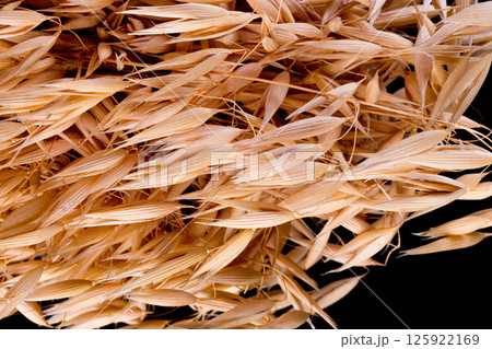Barley Rice Isolated On a black Background Barley Rice Isolated On a black Background 125922169