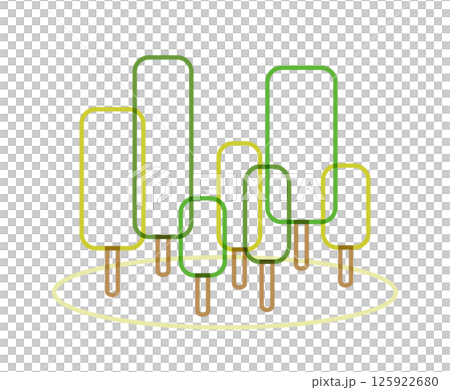 A simple forest icon 125922680