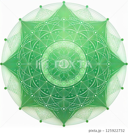 曼陀羅　イラスト 125922732