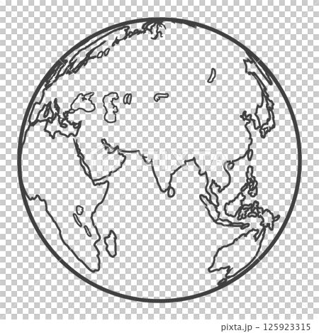 地球（アジア・ヨーロッパ・アフリカ・インド洋） 125923315