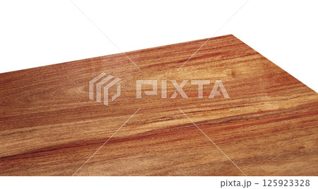 Wooden corner view or wooden table, isolated on white background. Wooden corner view or wooden table, isolated on white background. 125923328