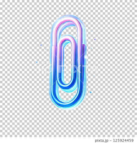 blue paper clip 125924459