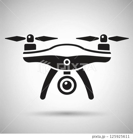 空飛ぶドローン　 125925611