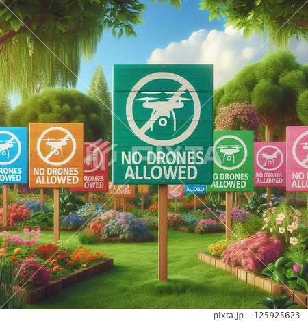 空飛ぶドローン　 125925623