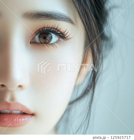 まつげエクステをした女性のポートレート AI画像 まつげエクステをした女性のポートレート AI画像 125925717