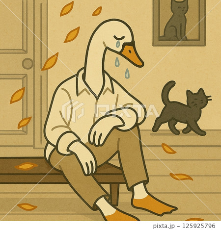 白鳥モード vol.42 ぽとぽと涙がこぼれる 秋が誘う繊細な感情 Generative AI 白鳥モード vol.42 ぽとぽと涙がこぼれる 秋が誘う繊細な感情 Generative AI 125925796