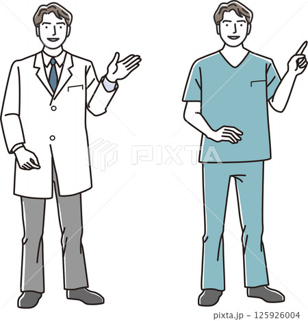 説明する男性医師 説明する男性医師 125926004