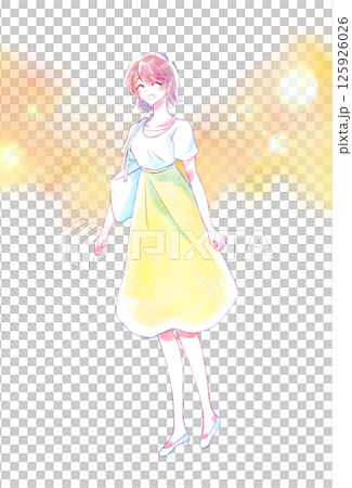 夏天出去微笑的女人 125926026
