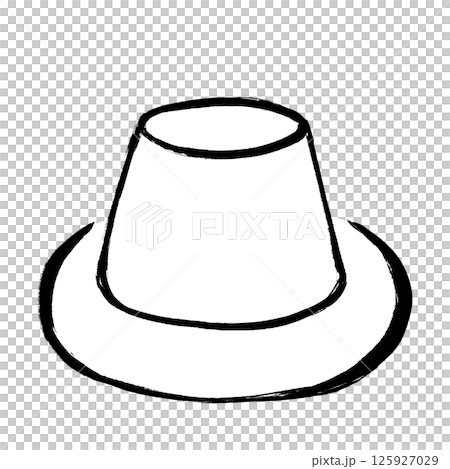 筆タッチのプリンのイラスト 筆タッチのプリンのイラスト 125927029