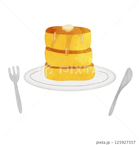 パンケーキのイラスト 125927357
