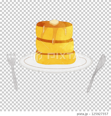パンケーキのイラスト 125927357