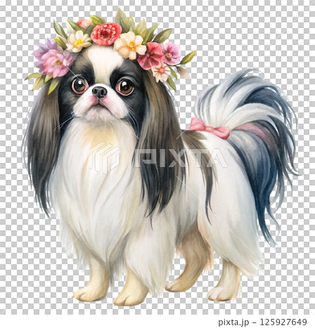 world's cutest dog Full body breeds flower crowns  125927649