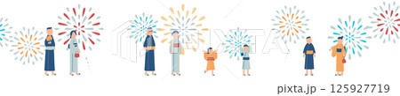 花火大会のイラスト 125927719