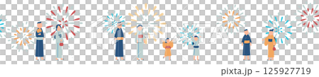 花火大会のイラスト 125927719