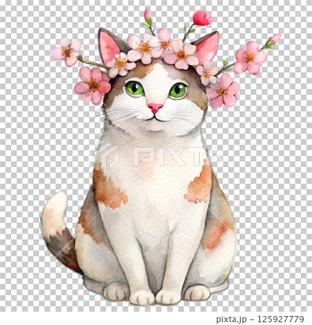 world's cutest Cat Full body breeds flower crowns 125927779