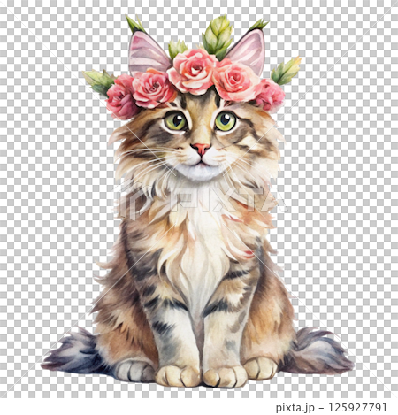 world's cutest Cat Full body breeds flower crowns world's cutest Cat Full body breeds flower crowns 125927791