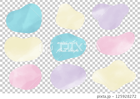 水彩觸感流體形狀抽象各種形狀插圖集斯堪的納維亞色彩情感水彩 水彩觸感流體形狀抽象各種形狀插圖集斯堪的納維亞色彩情感水彩 125928272