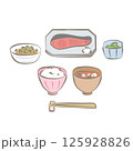 朝ごはんのイラスト 125928826