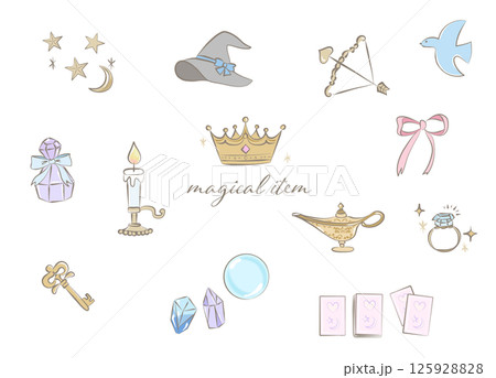 魔法アイテムのイラスト 魔法アイテムのイラスト 125928828