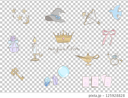 魔法アイテムのイラスト 魔法アイテムのイラスト 125928828