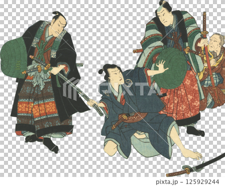 浮世繪插圖忠臣藏 浮世繪插圖忠臣藏 125929244